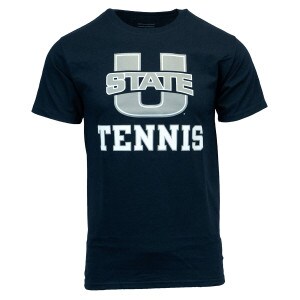 champion utah state tennis tshirt navy